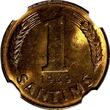1 Santims LATVIA Bronze 1939  NGC MS64 RB Nice Red Toning BU KM# 10 (052)