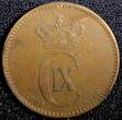 Bronze Denmark Christian IX  1902 VBP 2 Ore KM# 793.2 (23 774) Uncertified