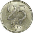 25 Öre Sweden Gustaf V Silver 1943 G  1stYear Type GEM BU COIN KM# 816 (22 029) Uncertified