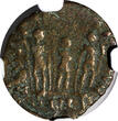 Nummus 383-408 AD EASTERN ROMAN ARCADIUS AD 383-408 AE4  /Three emperors Spears NGC (044)