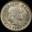 10 Rappen Switzerland Copper-Nickel 1953 B  UNC Toned KM# 27 (24 069) unz
