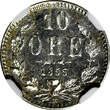 SWEDEN Oscar I (1844-1859) Silver 1855 T 10 Ore NGC UNC DETAILS KM# 683 (007) NGC unz DETAILS