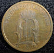 Bronze SWEDEN Oscar II  1905 2 Ore Large Letters LAST YEAR XF KM# 746 (23 115) Uncertified