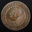 20 Reis BRAZIL Pedro I 1823 R  KM# 436.1 Countermark on 40 Reis KM#363.1 (491) Uncertified