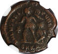 NUMMUS 379-395 AD EASTERN ROMAN Theodosius I,AD 379-395 AE4  /Christian VICTORY ANGEL NGC(9)