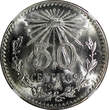 50 Centavos Mexico ESTADOS UNIDOS Silver 1944 M  NGC MS65 GEM BU KM# 447 (047)