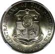 1964 Peso 1964 Philippines Silver  NGC MS63 Birth of Apolinario Mabini 38mm KM# 194(8)
