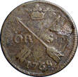 SWEDEN COPPER Adolf Frederick 1768 1 ORE S.M. Mintage:317,000 KM# 460 SCARCE (9) Uncertified