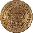 1/2 Centimes Luxembourg William III Bronze 1870 2- No Dot KM# 21 (24 513) Uncertified