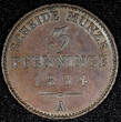 Germany 3 Pfennig German States PRUSSIA Friedrich Wilhelm IV 1854 A  KM# 453 (26 735) Uncertified