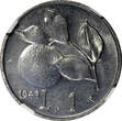 1 Lira Italy Aluminum 1948 R  NGC MS64 ONLY 1 COIN GRADED HIGHEST KM# 87 (36)