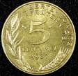 5 Centimes FRANCE Aluminum-Bronze 1987  aUNC KM# 933 (25 059)