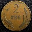 Bronze Denmark Christian IX  1899 VBP 2 Ore KM# 793.2 (23 780) Uncertified