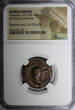Denarius 253 -268 AD ROMAN.Gallienus AD 253-268 BI Double- / Rev. VIRTUS NGC (10)