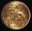 20 Centavos MEXICO Bronze 1971 Mo  Red KM# 440 (28 000) Uncertified