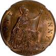 United Kingdom 1 Penny GREAT BRITAIN George V Bronze 1935  NGC MS64 BN NICE TONING KM# 838 (01)