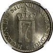 1956 Krone 1956 NORWAY Haakon VII Copper-Nickel  NGC MS63 Thick Border KM# 397.2 (018)