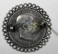 1 Corona Austria Franz Joseph I Silver 1915  Pin Brooch KM# 2820 (11 285) Uncertified