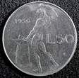 50 Lire ITALY Stainless Steel 1956 R  UNC KM# 95.1 (23 907) unz