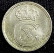 10 Øre Denmark Christian X Silver 1918  UNC KM# 818.1 (23 099) unz