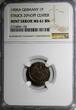 1 Pfennig Germany-Empire Wilhelm II Copper 1905 A  MINT ERROR NGC MS61 BN KM10(8)