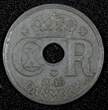 Denmark Christian X German Occupation Zinc 1945 25 Ore WWII Issue KM# 823.2a(9) Uncertified