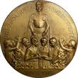 Bronze AUSTRIA  1918 Medal on Death of Peter Rosegger by L.Hujer. 60mm 113,82g(1)