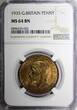 United Kingdom 1 Penny GREAT BRITAIN George V Bronze 1935  NGC MS64 BN NICE TONING KM# 838 (02)