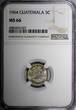 5 Centavos GUATEMALA Silver 1964  NGC MS66 GEM BU MINT LUSTER KM# 261 (027)