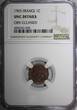 1 Centime FRANCE Bronze 1903  NGC UNC DETAILS KM# 840 (048) NGC unz DETAILS KM