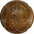 5 Öre Sweden Gustaf V Bronze 1916  NGC MS63 BN KM# 779.2 (18)