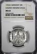 3 Mark Germany,Weimar Republic 1922 A  NGC MS63 LEGEND AROUND EAGLE KM# 29 (003)
