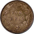 100 Reis Portugal Luiz I Silver 1886  Choice XF Nice Toned Mintage-750,0 KM510(3) Uncertified