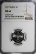 5 Centimes Haiti 1997  NGC MS65 Charlemagne Peralte Magnetic KM# 154a (9)