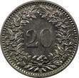 20 Rappen Switzerland 1920 B  UNC Condition CONFOEDERATIO HELVETICA KM# 29 (019) unz