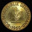 5 Pfennig Germany - Federal Republic 1950 F  Stuttgart Mint GEM BU KM# 107 (851) Uncertified