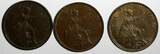 United Kingdom 1934 Farthing 1929-1934 Great Britain George V Bronze LOT OF 3 COINS 1929- KM# 825 (14 178) Uncertified