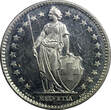 2 Francs SWITZERLAND Copper-Nickel 1974  PROOF LIKE FLASHY KM# 21a.1 (23 363) PP