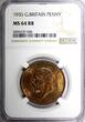 United Kingdom 1 Penny GREAT BRITAIN George V Bronze 1935  NGC MS64 RB NICE TONING KM# 838 (06)