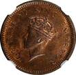 1/12 Anna India-British George VI 1939 (C)  Long Trefoils NGC MS63 RB KM#526 (4)