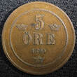 Bronze SWEDEN Oscar II (1872-1907)  1895 5 ORE Mintage-529,000 KM# 757 (23 178 ) Uncertified