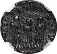 Nummus 383 AD EASTERN ROMAN ARCADIUS AD 383-408 AE4  /Three emperors NGC (037)
