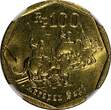 100 Rupiah INDONESIA 1994  Buffalo Racing NGC UNC DETAILS KM# 53 (09) NGC unz DETAILS KM