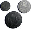 Denmark LOT OF 3 COINS Zinc WWII 1942-1944 5, 2 ,1 Ore KM# 834a 832 833a (94) Uncertified
