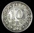 DENMARK Frederik VIII Silver 1907 VBP; GJ 10 Ore UNC KM# 807 (24 719) unz