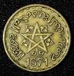 10 Francs Morocco Mohammed V Aluminum-Bronze 1371 (1952)  Y# 49 (27 666) Uncertified