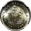 10 Cents South Africa Silver 1963  Jan van Riebeeck NGC MS65 GEM BU KM# 60 (040)