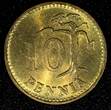 Finland Aluminum-Bronze 1967 10 Penniä KEY DATE UNC/BU KM# 46 (23 985) unz
