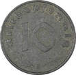10 Reichspfennig Germany - Third Reich Zinc 1941 G  WWII ISSUE aXF KM# 101 (597) Uncertified
