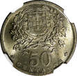 50 Centavos Portugal 1968  Last Year for Type NGC MS65 KM# 577 (022)
